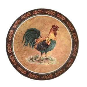 Vintage Farmyard Collection THE ROOSTER Baum Bros Formalities Decorative Plate